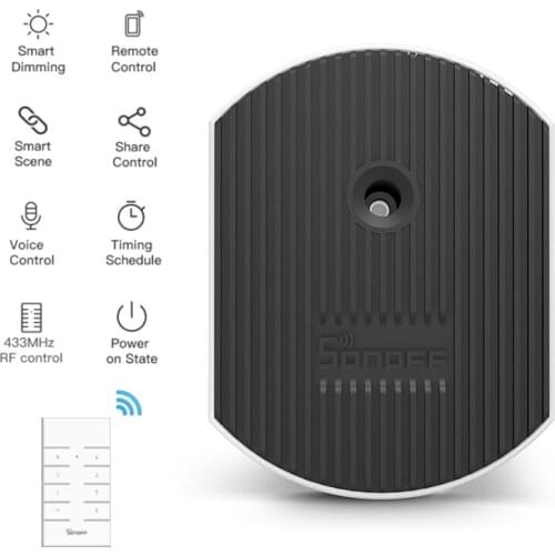 SONOFF D1 Wifi Smart LED Dimmer Switch DIY Smart Home Mini Switch Module Adjust Light Brightness APP/Voice/RM433 RF Remote