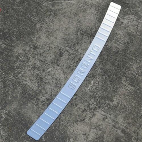 High quality stainless steel rear bumper to protect the sill for 2013-2014 KIA Sorento 5dr Hatchback Car styling