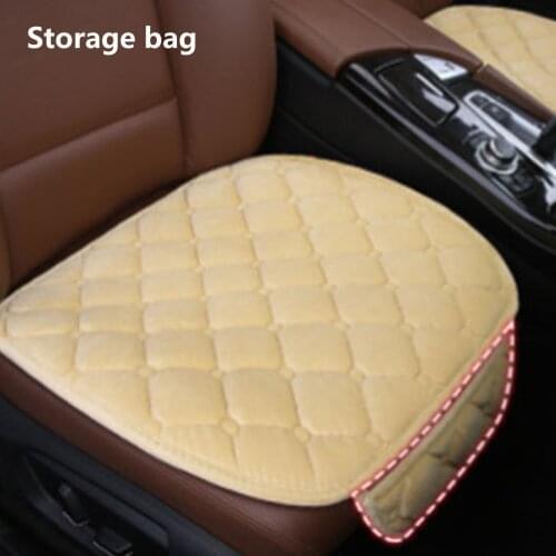 Car Seat Protector Cover Warm Seat Front Seat Cushion Anti-Slip Universal Front Chair Breathable Mat Breathable Pad Four Seasons