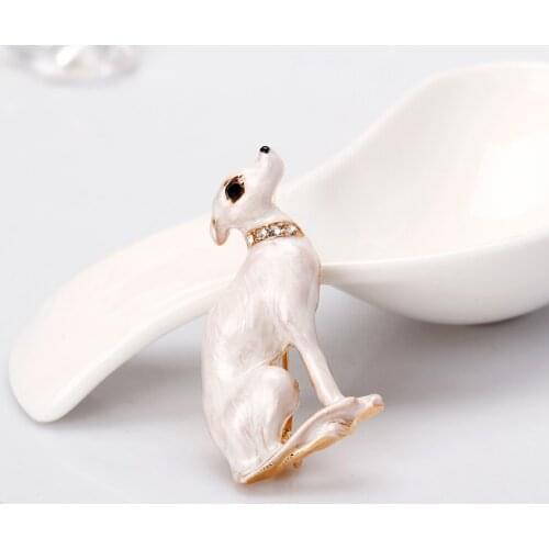 Cute Enamel Dog Brooches For Women Fashion Animal Pin Wedding Pin Kitty Jewelry High Quality