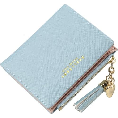 Women Wallets Zipper Purses Portefeuille Female Purse Clutch 2021 Tassel Women Wallet Small Cute Wallet Women Short Leather