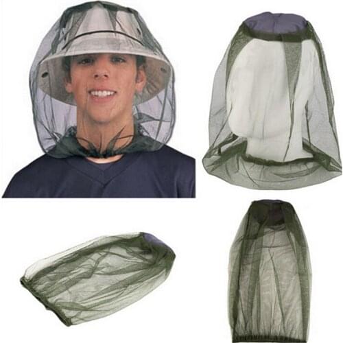 1pcs insect-proof mosquito and bee-proof hat outdoor hiking camping insect-proof hat fine mesh fabric foldable