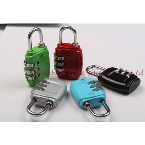 200pcs 3 Dials Resettable Combination Password Lock Safe Door Locker Pad Lock Padlock For Travel Luggage Suitcase