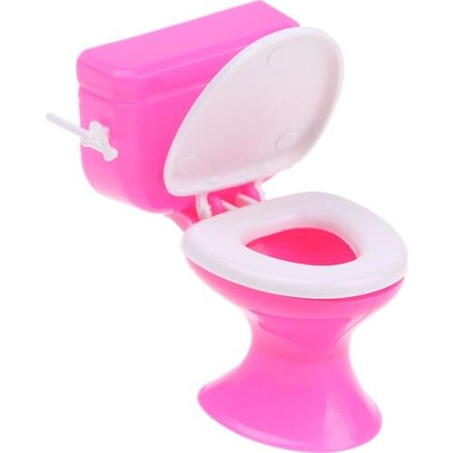 New Dollhouse Furniture Vintage Bathroom Modeling Toilet Paper Doll House Miniature Baby Pretend Toys Dolls Accessories