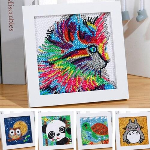 5D Diamond Painting Kit for Kids Full Drill Painting by Number Kits Easy to DIY Diamond Painting Art& Crafts Set for Home Decor