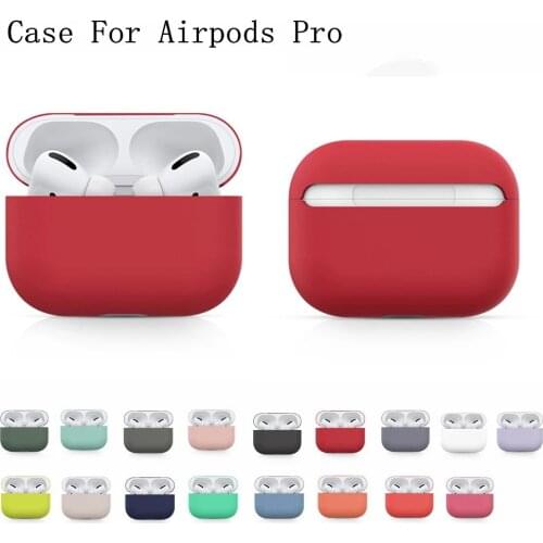 For Airpods case cover silicone soft shell All-inclusive protection Ultra-thin solid color Earphone case cute Airpod pro 3 cases