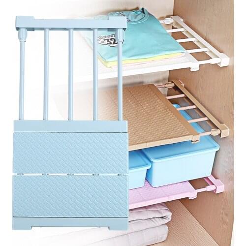 Wardrobe Decorative Shelves Closet Storage Shelf Wall Mounted Space Saving Adjustable Cabinet Holders Kitchen Rack