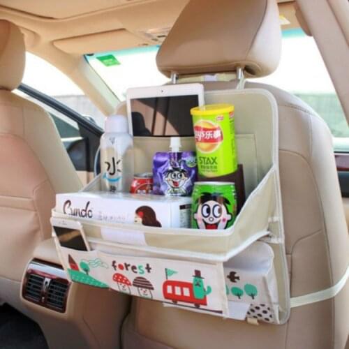 Children Car Backseat Organizer Tablet Holder for Kids Car Stroller Hanging Travel Large Storage Pockets Bebes Accesorios
