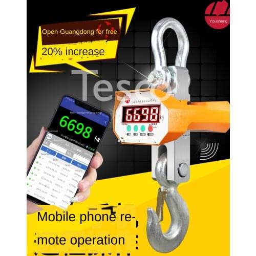 Electronic crane scale 5t ton 10t driving hook scale crane scale / hook scale 3t wireless crane scale dropped 2t