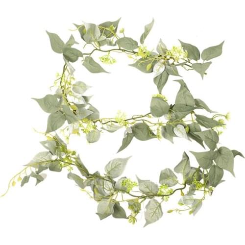 Simulation Flower Wreath For Front Door Silk Cloth Garland Artificial Vine Wedding Party Decor Wall Hanging Fake Rattan