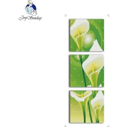 Joy Sunday Common calla Counted Chinese Cross Stitch 11CT 14CT Handmade Cross Stitch Set Cross-stitch Kits Embroidery Needlework