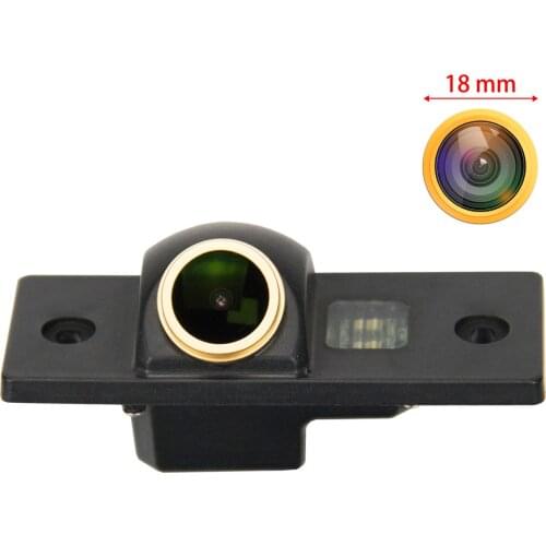 Freezzmi HD Car Rear View Reverse Backup Camera Original Hole for Touareg Passat Tiguan Polo Sedan Santana Golf V Skoda Fabia