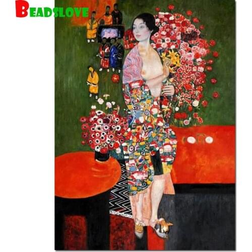Famous Artwork by Gustav Klimt Diamond Painting Embroidery Full Square Rhinestone 5D DIY Diamond Cross Stitch Mosaic Art Picture