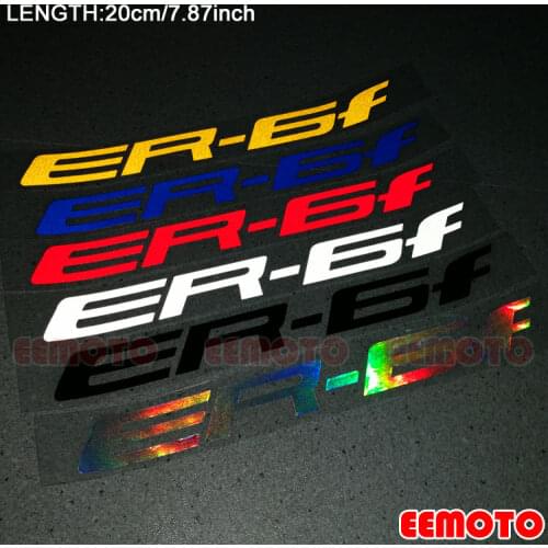 Motorcycle body Wheel Rims Fairing Helmet Tank Pad Label logo reflective Stickers Decals For KAWASAKI ER-6F ER6F