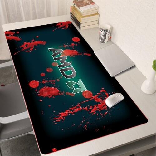 Anime Mouse Pad Large Pc Gamer Complete Mausepad Gaming MouseMat Mousepad AMD Logo Desk Protector Deskpad Gamers Accessories Diy