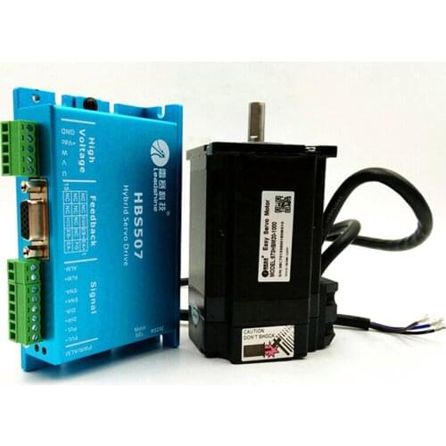 Leadshine NEMA23 2Nm Easy Servo Motor+Drive kits 3 phase 283Oz-in Hybrid Closed Loop Stepper kit 573HBM20-1000+HBS507