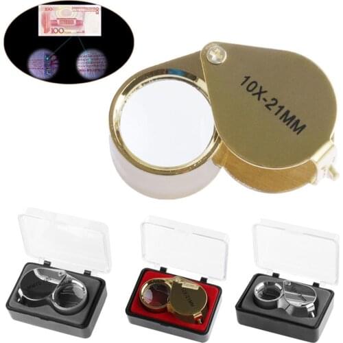 Mini Triplet Jeweler Eye Loupe Magnifier Magnifying Glass Jewelry Diamond New 10X 18mm 20X 21mm 10X 21mm 30X 21mm