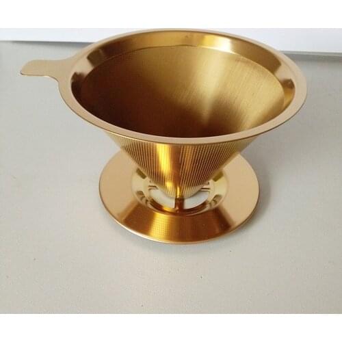 Reusable Coffee Filter Basket Stainless Steel Filter Coffee Maker 125mm