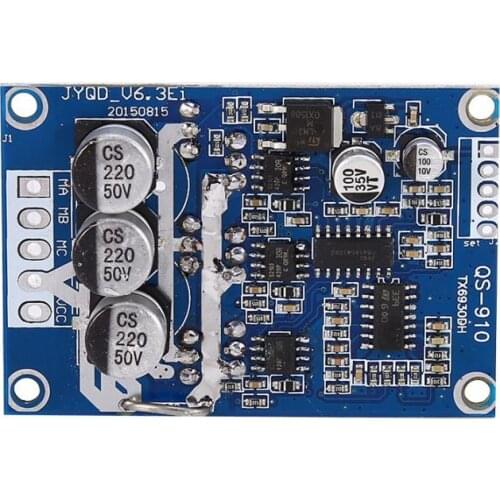 Motor Controller Module 20A 12V-36V 500W DC Brushless Motor Driver Board No Shed Controller Module