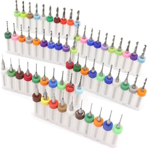 0.3-1.2mm 0.6-1.5mm 1.5-2.4mm 2.1-3.0mm 1.1-2.0mm PCB Drill Bit Set Carbide Micro CNC Twist Bits For The Amber Aluminum Sheet