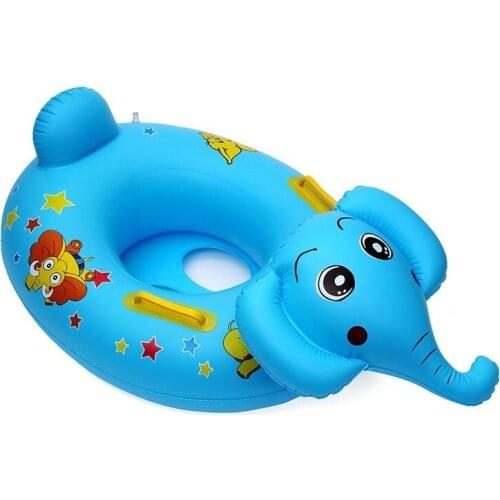 Inflatable swimming ring seat, childrens swimming animal head, yacht seat, PVC handle seat
