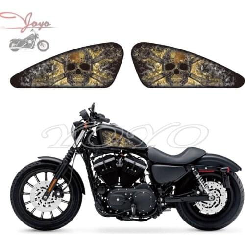 Smoke Skull Graphics Fuel Tank Decals Stickers For Harley Sportster XL 883 1200 X/V/R/N/L/C XR1200 Iron Forty Eight Seventy Two