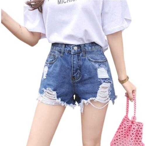 Cheap wholesale 2021 spring summer new fashion casual cute sexy women shorts outerwear woman female OL distressed jeans Py1532