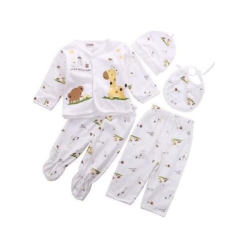 0-3M Newborn Baby Unisex Clothes Underwear Animal Print Shirt and Pants New hot Fashion 2PCS Boys Girls Cotton Soft ropa de bebe