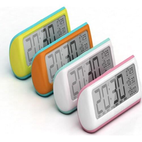 Gift Clock , Geometric style Digital Alarm Clock, With 12/24H, Calendar month, date, week, Alarm Setting, Snooze and Backlight