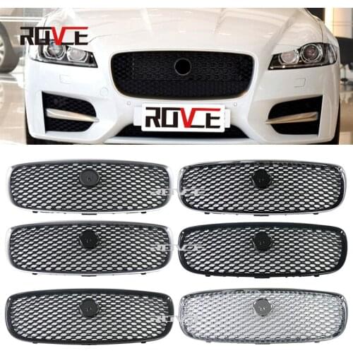 ROVCE Car Front Bumper Upper Mesh Grille Gill For Jaguar XF 2016 Round Hole Grille T2H3989 T2H3986 T2H3981 T2H24171