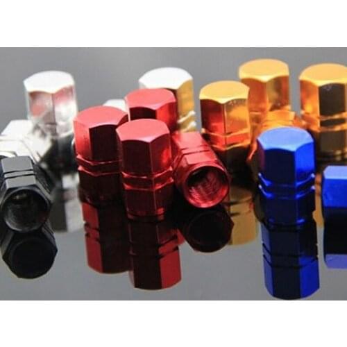 Car Tire Valve Stem caps 4pcs Bolt-in Aluminum Theftproof valve caps Car Wheel Tires Valves Tyre Stem Air Caps