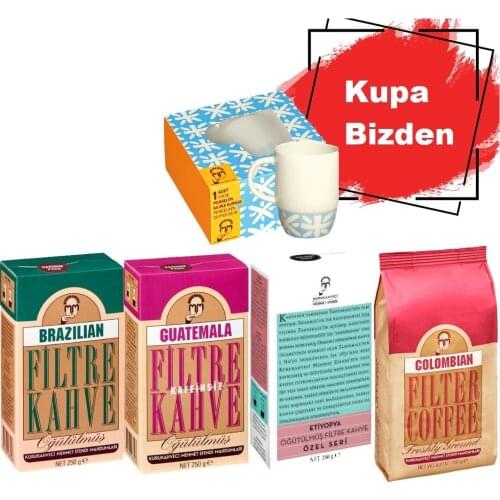 Dry Coffee Maker Mehmet Efendi Filter Coffee 250 gr 4 Pieces + Cup Dry Coffee Maker Mehmet Efendi FREE SHİPPİNG