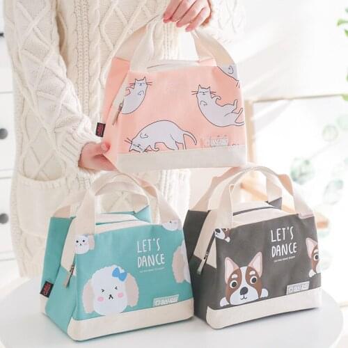 Japanese Style Cartoon Lunch Box Handbag Aluminum Foil Thickening Lunch Bag