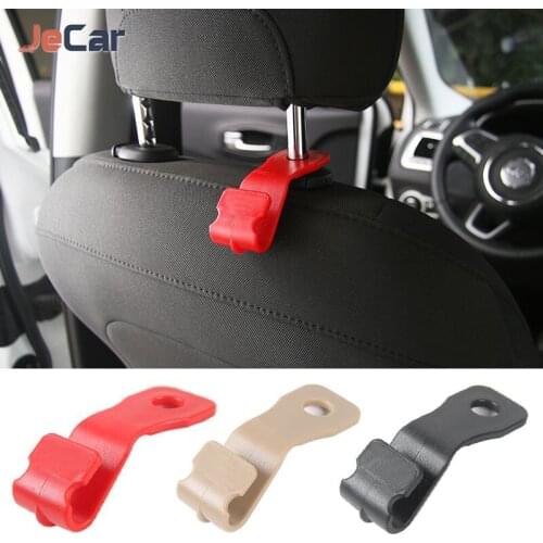 Universal Fit ABS Car Hooks Seat Back Hooks Multifunctional Holder Hanger Hook For Jeep Wrangler JL JK TJ Car Accessories