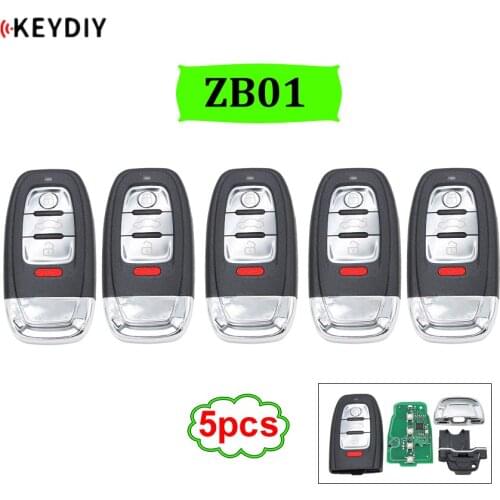 5pcs/lot KEYDIY Universal Smart Key ZB01 for KD-X2 Car Key Remote Replacement Fit More than 2000 Models