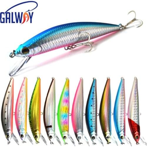Wobbler Plastic Minnow Fishing Lure Sinking 40G 120MM Long Cast Bass Pike Artificial Hard Bait Tackle Fresh Salt Water