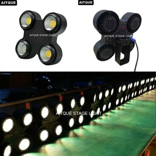 6pcs Waterfroof decorations studio led cob 4 eyes audience dmx512 led cob blinder light waterproof led