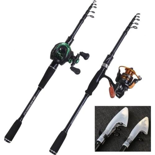 High Quality 1.8m 2.1m 2.4m 2.7m 3.0m 3.3m 3.6m Portable Telescopic Carbon Fishing Rod Casting Spinning Fish Hand Fishing Tackle
