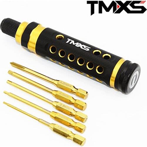 RC Cars Parts TMXS Hexagon Screwdriver Head Hexagon Cross 6.35MM Electric Bit Hex handle New Type Quick Release Joint