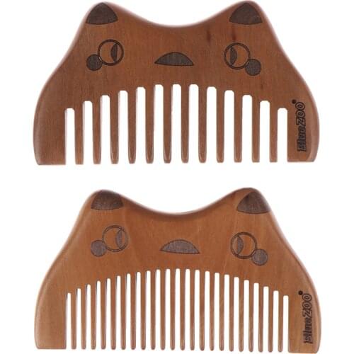 1Pc Natural Wood Comb Wooden Close Teeth Anti-static Head Massage Hair Care Tools Beauty Accessories