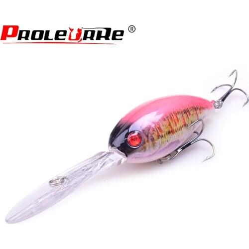 1Pcs Long Lip Minnow Fishing Lure 115mm 18.5g Aritificial 3D Print 6 Color Wobblers Crankbait Hard Bait Plastic Baits Pesca Isca