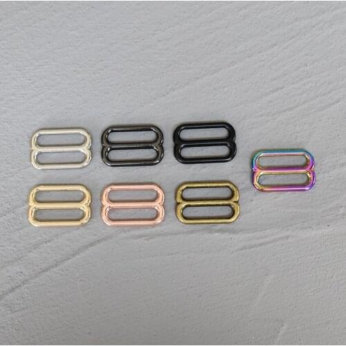 100 Pcs 25mm Metal Adjust Buckle Bag Strap 8 Ring Buckles Slide Adjusters Belt Web Rectangle Loop Ring Leather Craft 25-8