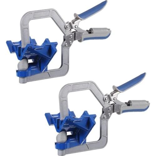 2 Pack Auto-adjustable 90 Degree Corner Clamp Face Frame Clamp Woodworking Clamp