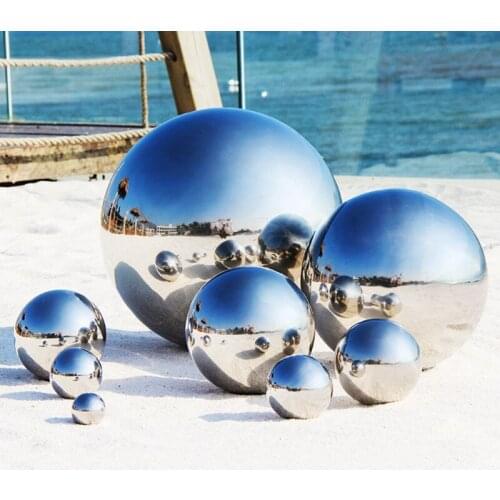 5 Pcs Stainless Steel Gazing Balls Mirror Polished Hollow Ball Reflective Garden Sphere Floating Pond Balls Globe