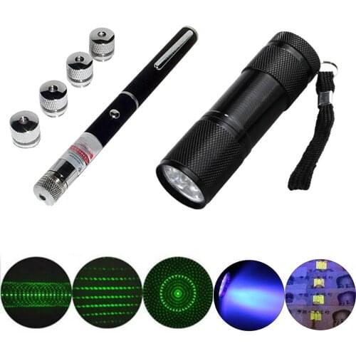 5In1 Green Laser pointer Pen Pointer Presentation Remote Pen Positioning Guide Flashlight Presenter For Teaching Outdoor Playing