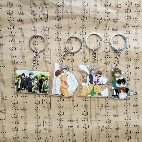 Animation Junjou Romantica Takahashi Misaki Akihiko Sekai-ichi Hatsukoi keychain Keyrings Pendants Fans Gift