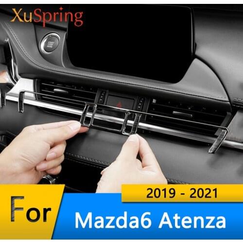 Car Decorative air outlet frame central control air conditioner decorative frame Accessories For Mazda 6 Atenza 6 2019-2021