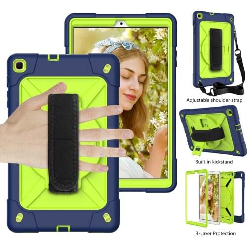 Case for Samsung Tab T500 T505 T510 T515 Shockproof Kids Safe Hybrid Stand Full Body Tablet Cover for T290 T295 T307 P610 P615