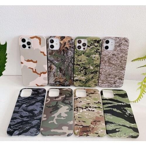 NEW Camouflage Cartoons Phone Case For iPhone 11 12 Pro Max X XS Max XR 7 8 Plus SE 2020 For Cool Men Boy Protective Soft Cover
