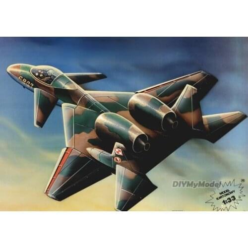 DIYMyModeI Polish pzl-230 Skorpion scorpion jet DIY Handcraft Paper Model KIT Handmade Toy Puzzles Gift Movie prop